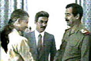 April Glaspie met with Saddam Hussein on July 25, 1990