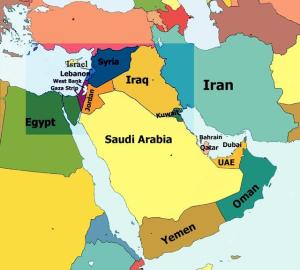 Middle East cold-war-map